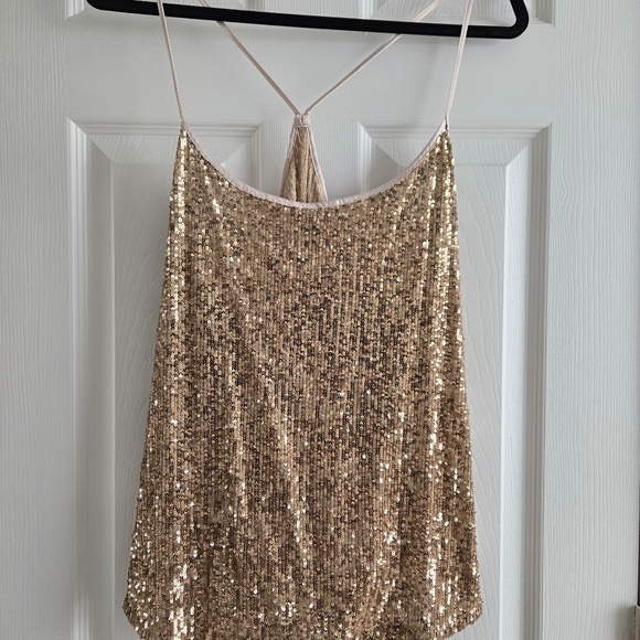 Victoria's Secret Gold Sequin Jogger Lounge/Pajama - Picture 5 of 7